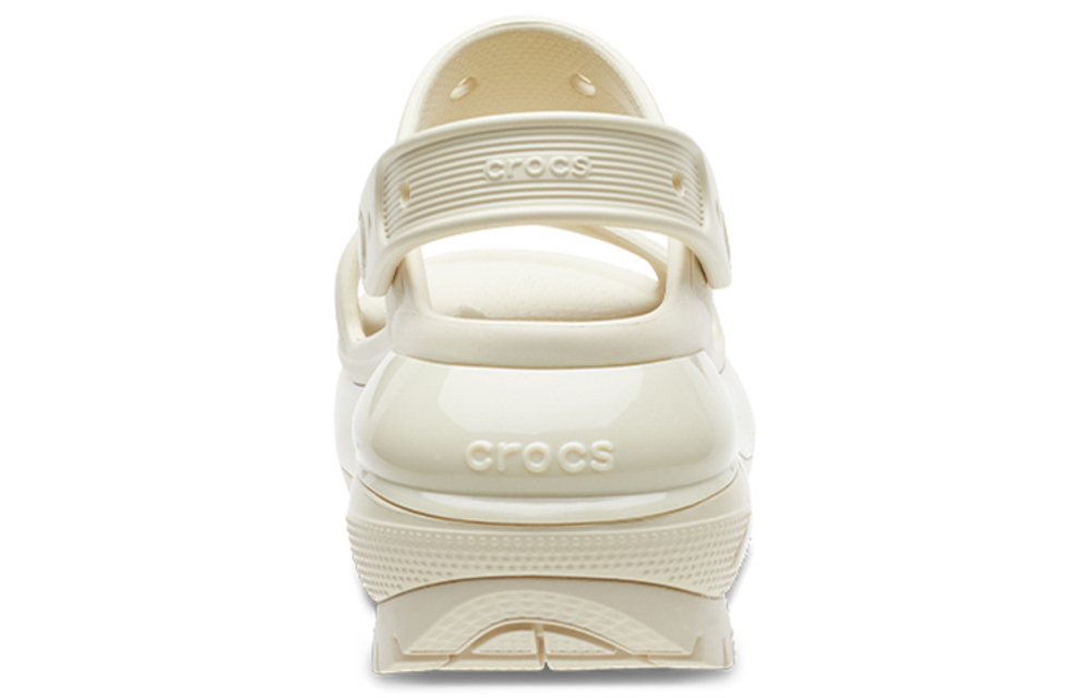 Crocs Crocs light wheel thick-soled sports sandals women's bone white