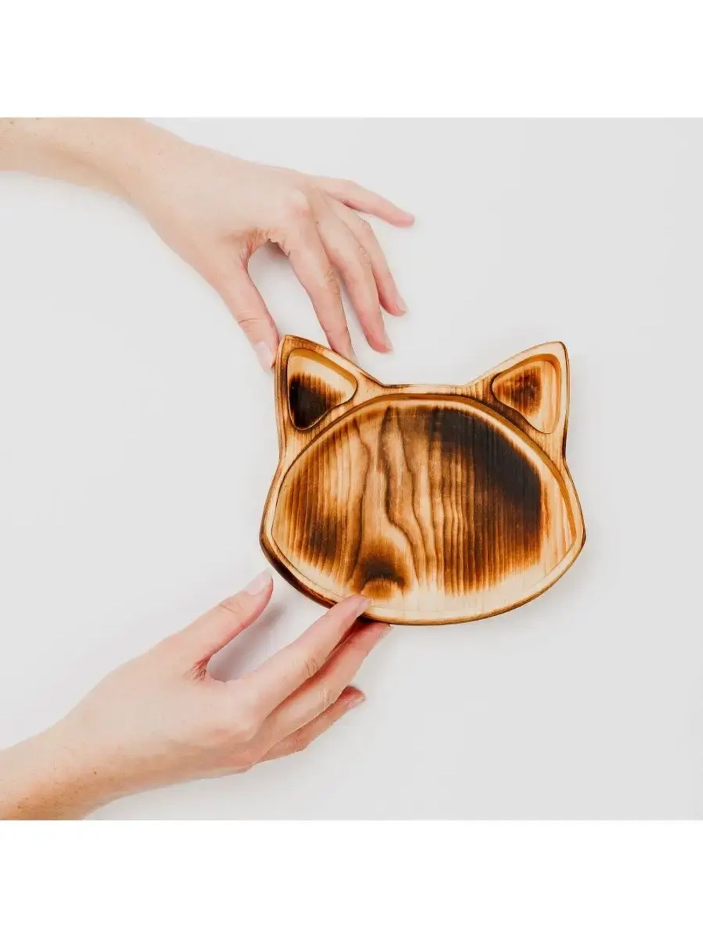 Деревянная менажница "Лиса" из кедра