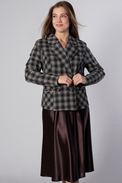 Жакет женский 4491ВП, клетка #225Клг044491ВП