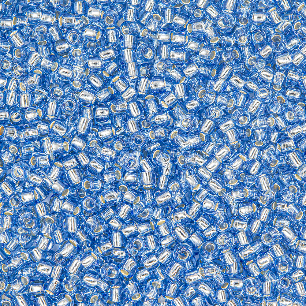 Японский бисер TOHO Round 11/0 (№33), с внутренним серебрением, прозрачный