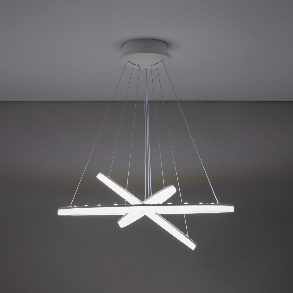 Citilux Электрон Смарт CL710A104S Умная люстра подвесная Белая