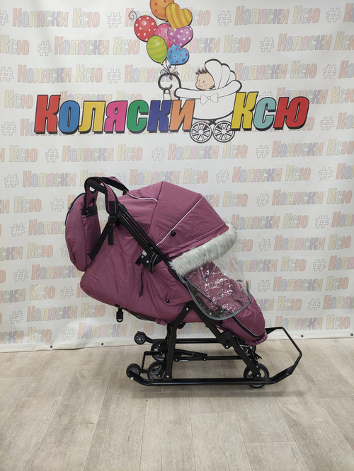 Санки-коляски Ника Детям 7-5SK ежевичный