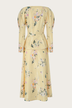 Юбка и жакет из хлопка с люрексной ниткой