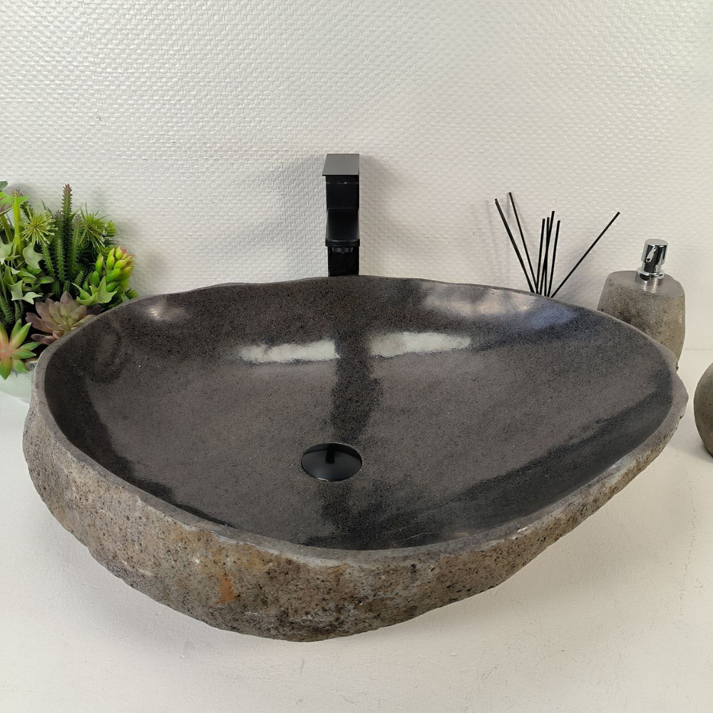 Раковина из речного камня RS-65557 67*53*15 0863