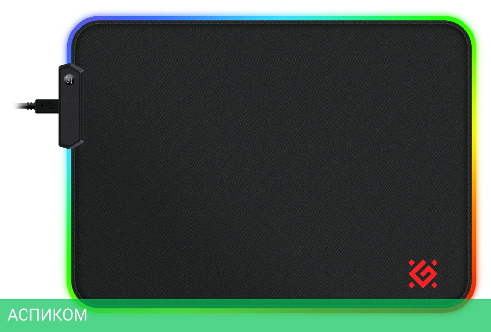 Коврик для мыши Defender Black L Light (50008)