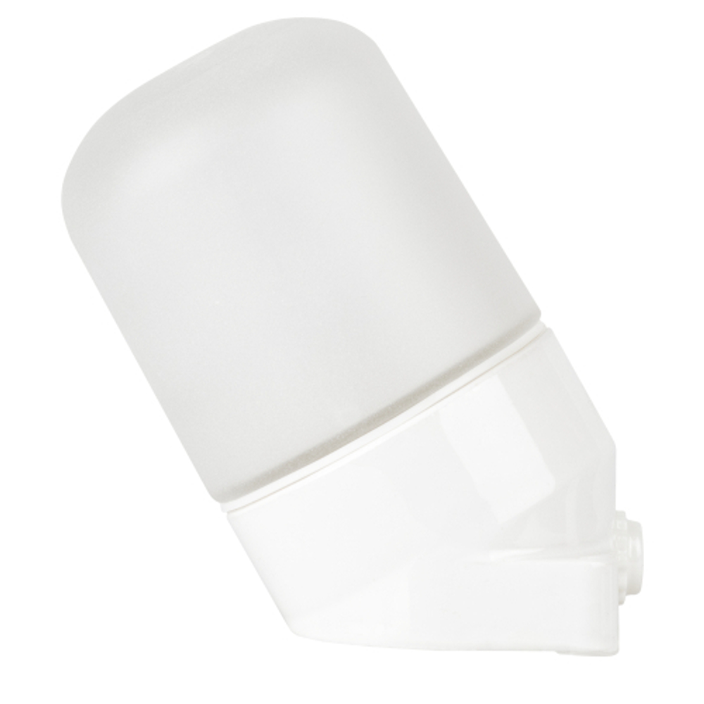 Светильник ЭРА НББ 02-60-002 для бани и сауны керамика/стекло наклонный IP54 E27 max 60Вт белый НПБ400