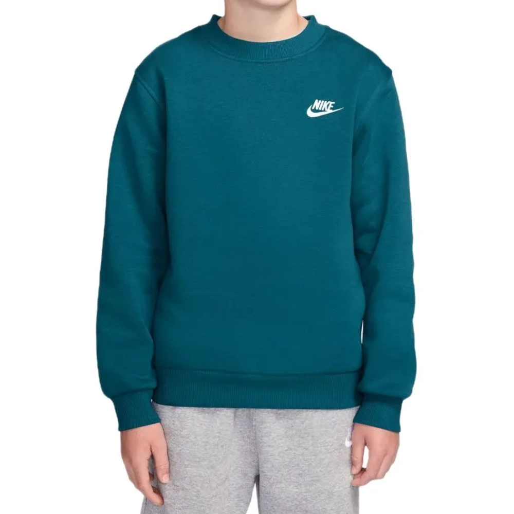 Детская теннисная куртка Nike Kids Sportswear Club Fleece - bright spruce/white
