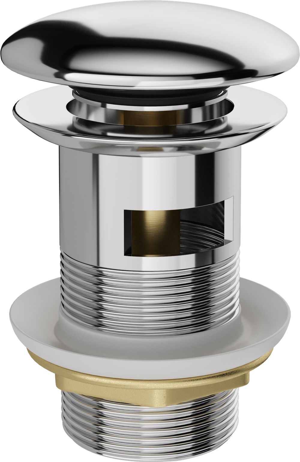 Смеситель для раковины STWORKI Ольборг S20020CR + донный клапан SD-001CR хром