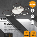 5254/99CL LN Люстра LED 126Вт 3000-6000К 220В IP20 LEDIO