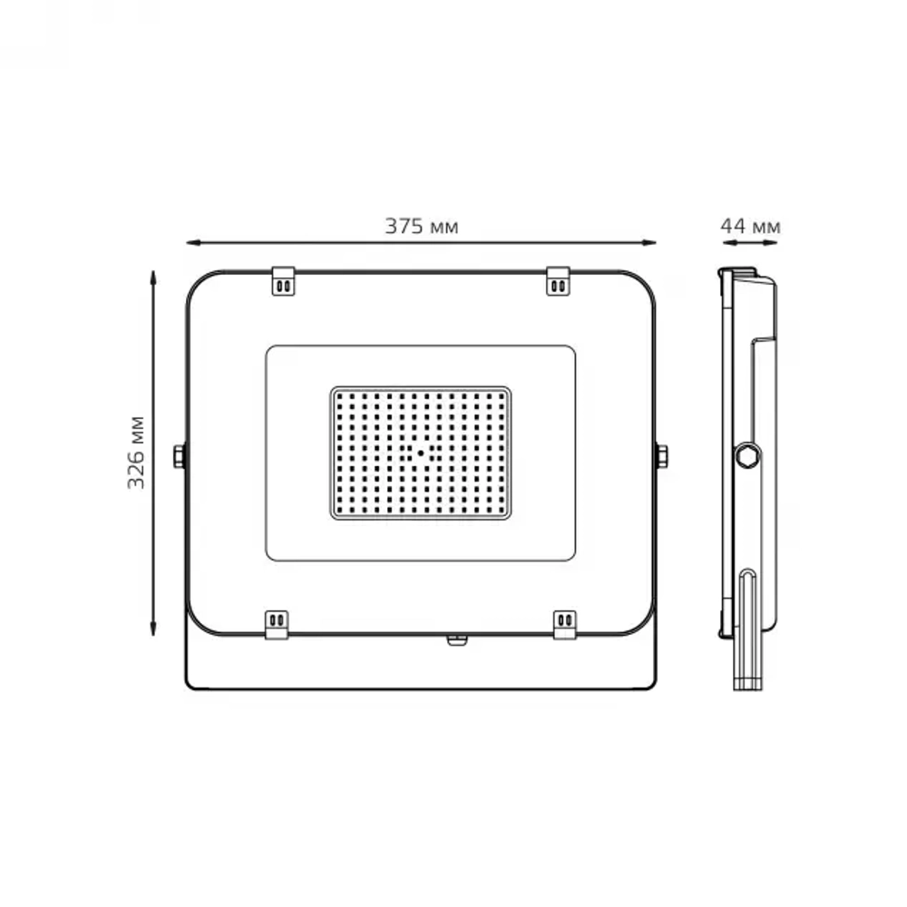 Прожектор Gauss LED Elementary 150W 12800lm 6500К 200-240V IP65 черный 691511150