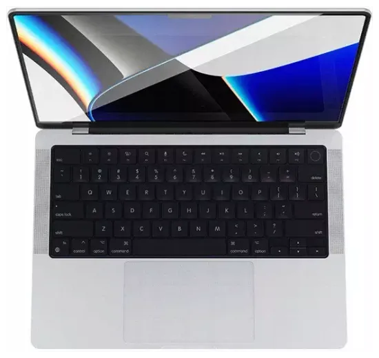 Защитное стекло Spigen GLAS.tR SLIM для экрана MacBook Pro 14" (2023/2021) черный (AGL04234)