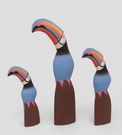 Decor and Gift 90-092 Статуэтка «Голубой Тукан» набор из трех 40,30,20 см
