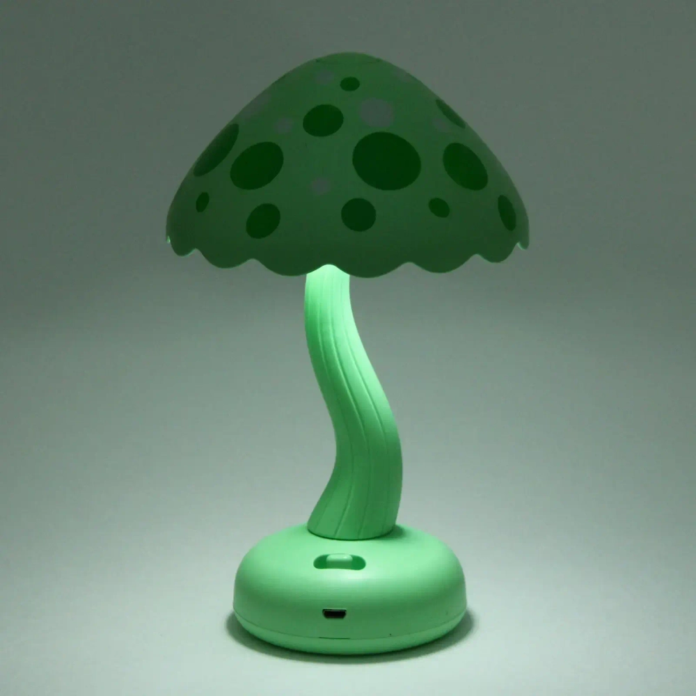 Настольная лампа «Sweet - Гриб» LED 13,2*19,5 см, USB 3w 3.7v, Зеленый