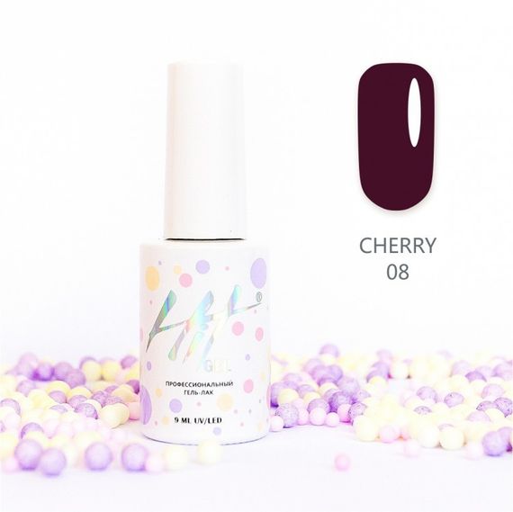 Гель-лак ТМ &quot;HIT gel&quot; №08 Cherry, 9 мл