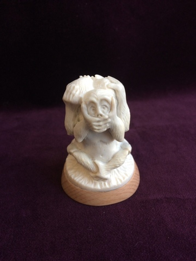 Миниатюра "Обезьянки", рог лося