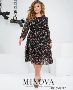 Платье 22-07-черный Minova