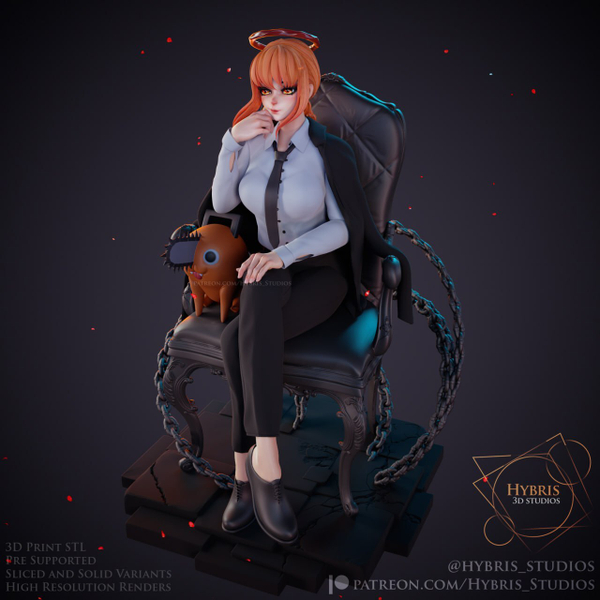 Макима в кресле Человек-бензопила Фигурка