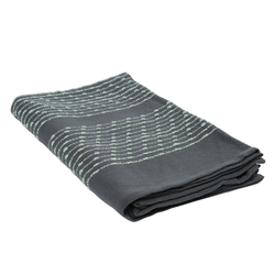 Покрывало хлопковое 230х250 Tkano Ethnic серое с декоративной строчкой