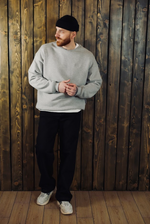 Свитшот серый меланж