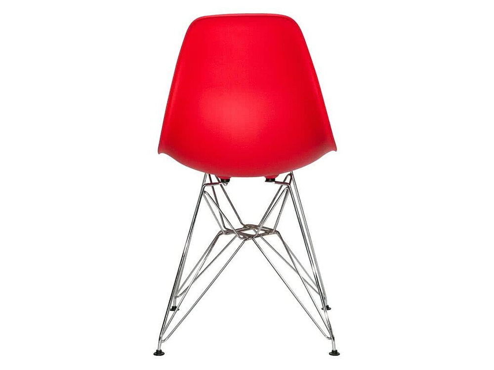 Стул  Tuscany в стиле Eames красный /хром