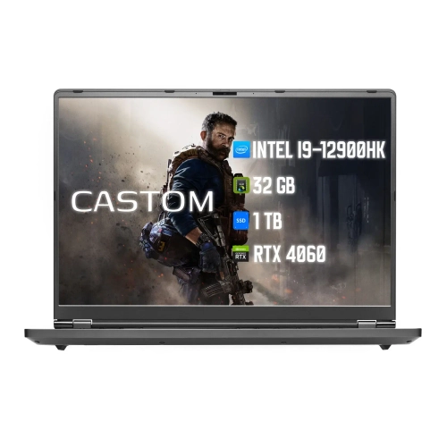 Ноутбук Castom TK AH18, 16″ IPS, Intel Core i9, RTX 4060, 32/2000 ГБ HDD