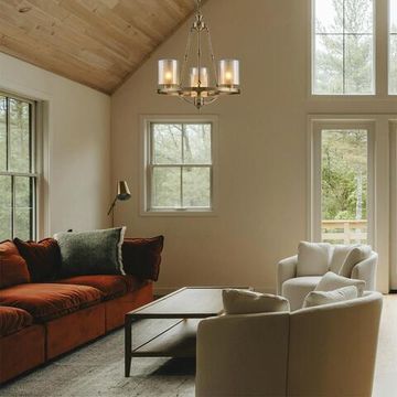 6524/4 COUNTY LN23 39 античная латунь Люстра E27 4*60W 220V RIVERLY