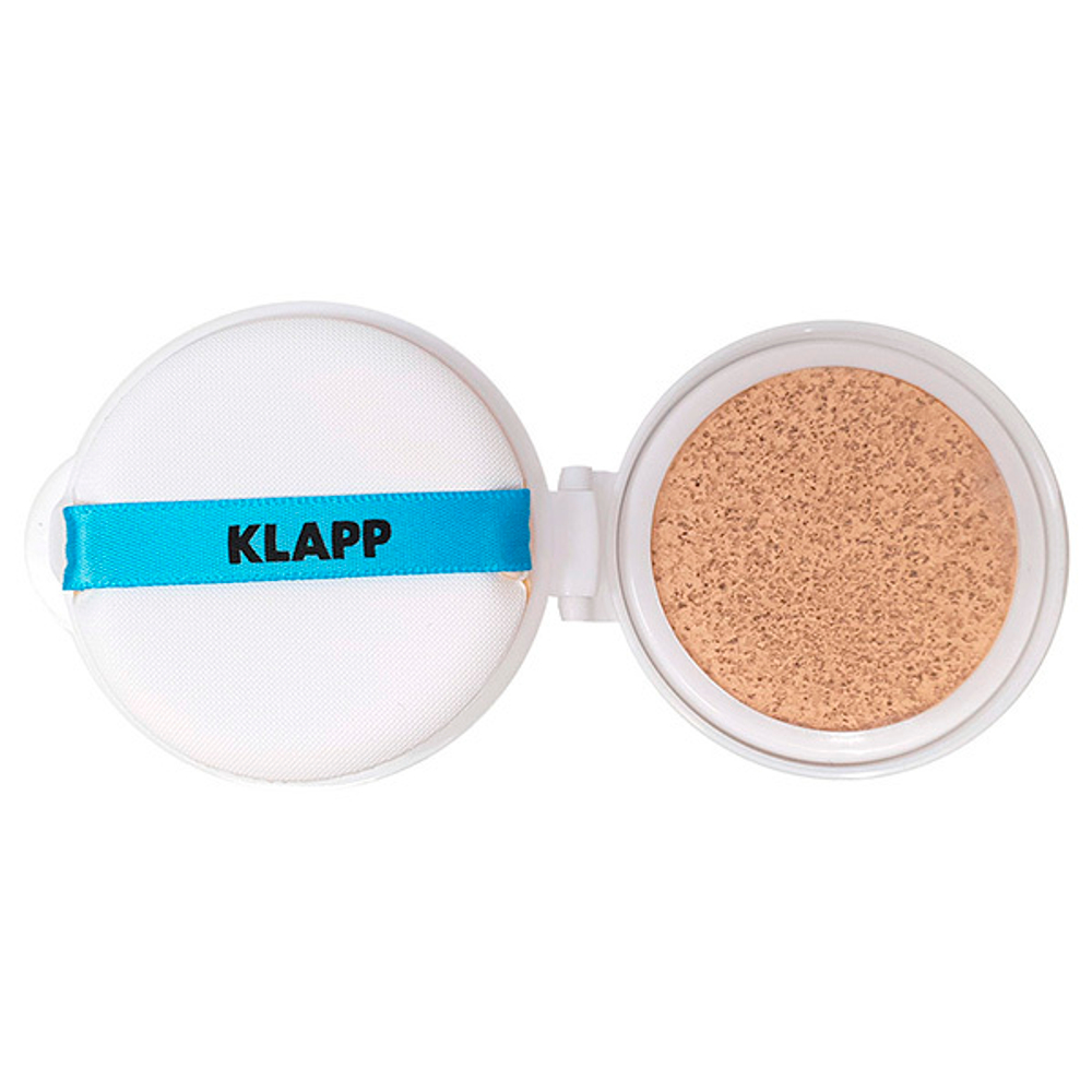 менный блок для тонального увлажняющего крема тон Светлый Klapp Hyaluronic Colour & Care Cushion Light 15г