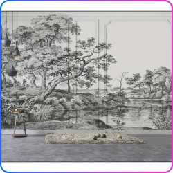 Фотообои на стену Деревья 400х270 см Luxury Walls AM38704