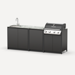 Барбекю комплекс Lounge F-103SG, 2.3 м, черный/серый каспий