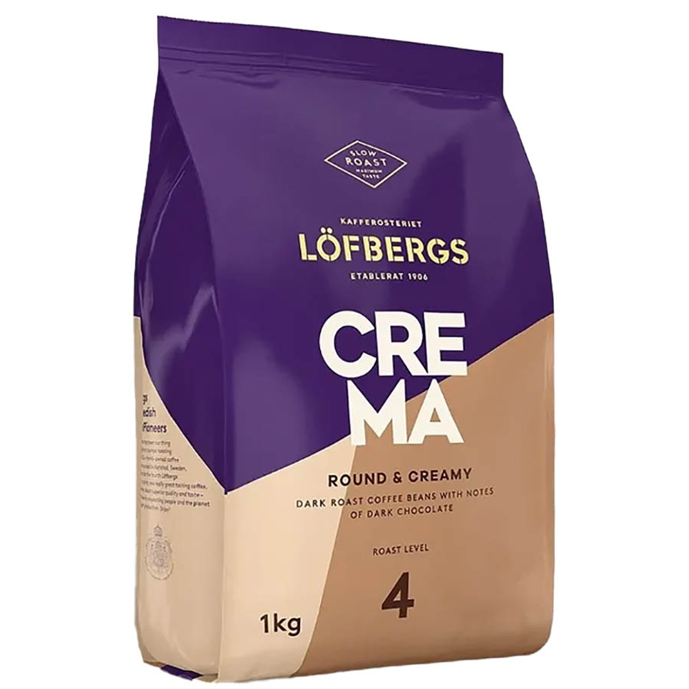 Кофе в зернах Lofbergs Crema, 1 кг (Лофбергс)