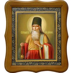 Анастасий Печерский, преподобномученик, диакон. Икона на холсте.