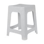 Табурет квадратный Rattan 363х363х448мм Утренний туман