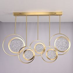 Дизайнерская люстра на штанге ЛУНА lighting collection L100
