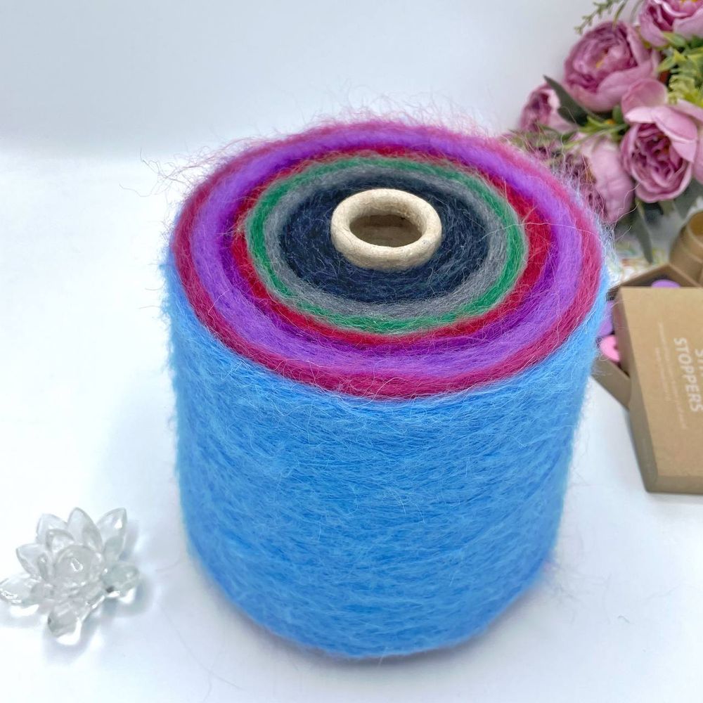 Набор № 12 мохер на конусе, разные цвета