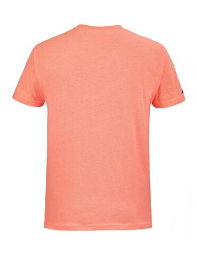 Мужская теннисная футболка Babolat Big Flag Tee Men - fluo strike heather