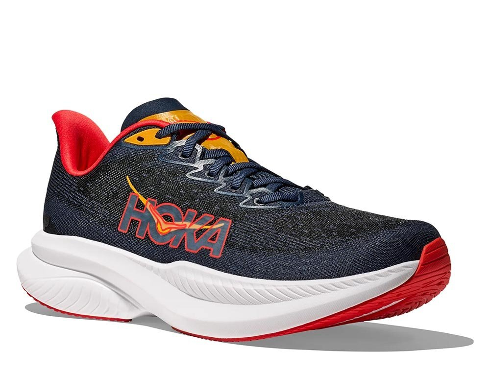 Кроссовки для бега мужские Hoka Mach 6 M Сине-оранжевые
