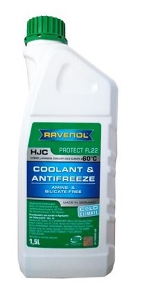 Антифриз Ravenol зеленый HJC Cold climate (-60°) 1,5 кг