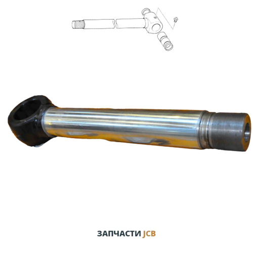 Шток поворота задней стрелы 60*408 мм JCB 590/40228, 590-40228