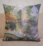 Декоративный гобеленовый чехол Таинственный пруд 47х47