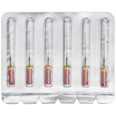 Pro-Endo H-Files №06 (25мм) (6шт.) Про-Эндо Аш-файлы, каналорасширители ручные