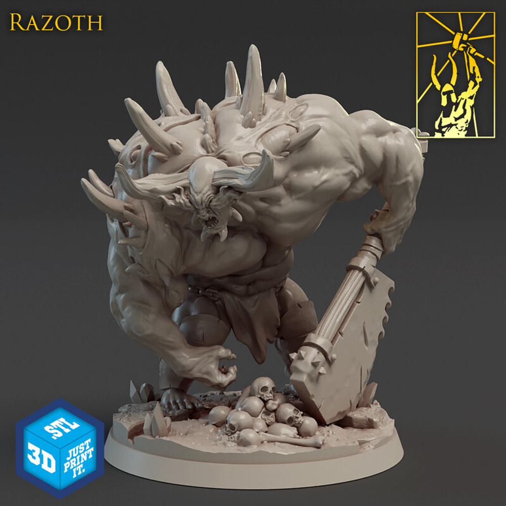 Grand Alliance Chaos Blades of Khrone Daemons Of Khorne Bloodthirster миниатюра для dnd, днд, pathfinder, фентези, Настольная игра, НРИ, Варгейм, РПГ