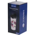 Термокружка пластик, 0.42 л, Daniks, Блисс, FD-06-13