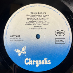 Винтажная виниловая пластинка LP Blondie Plastic Letters (Германия 1978)