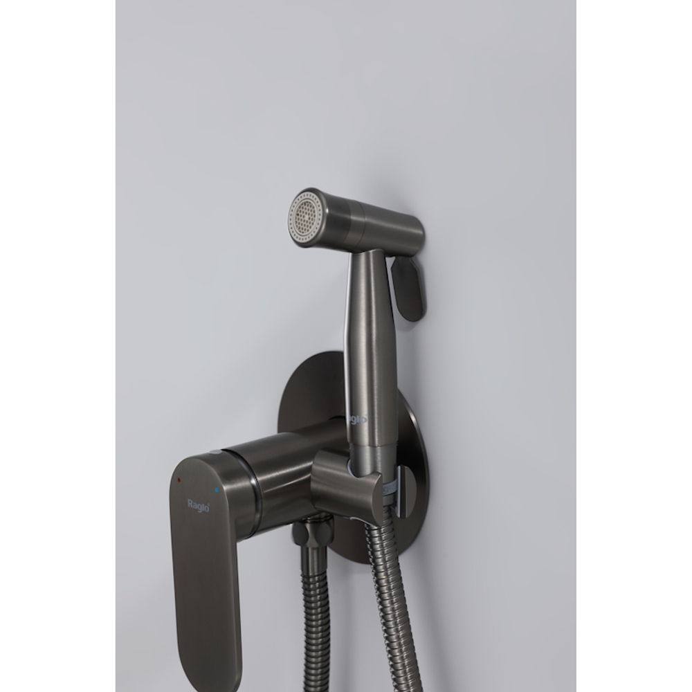 Гигиенический душ со смесителем  Raglo R10.52.09, графит
