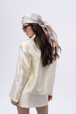 Платок «Полёт соколов» 100% шёлк