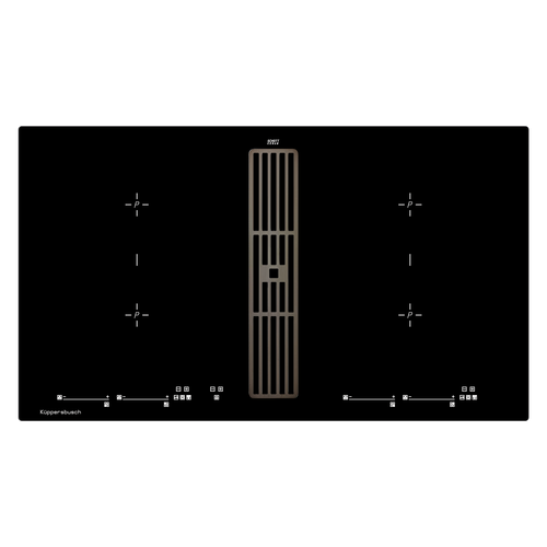 Индукционная варочная панель с вытяжкой Kuppersbusch KMI 9800.0 SR Black Chrome