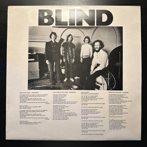 Blind Faith- Blind Faith (Англия 1969г.)