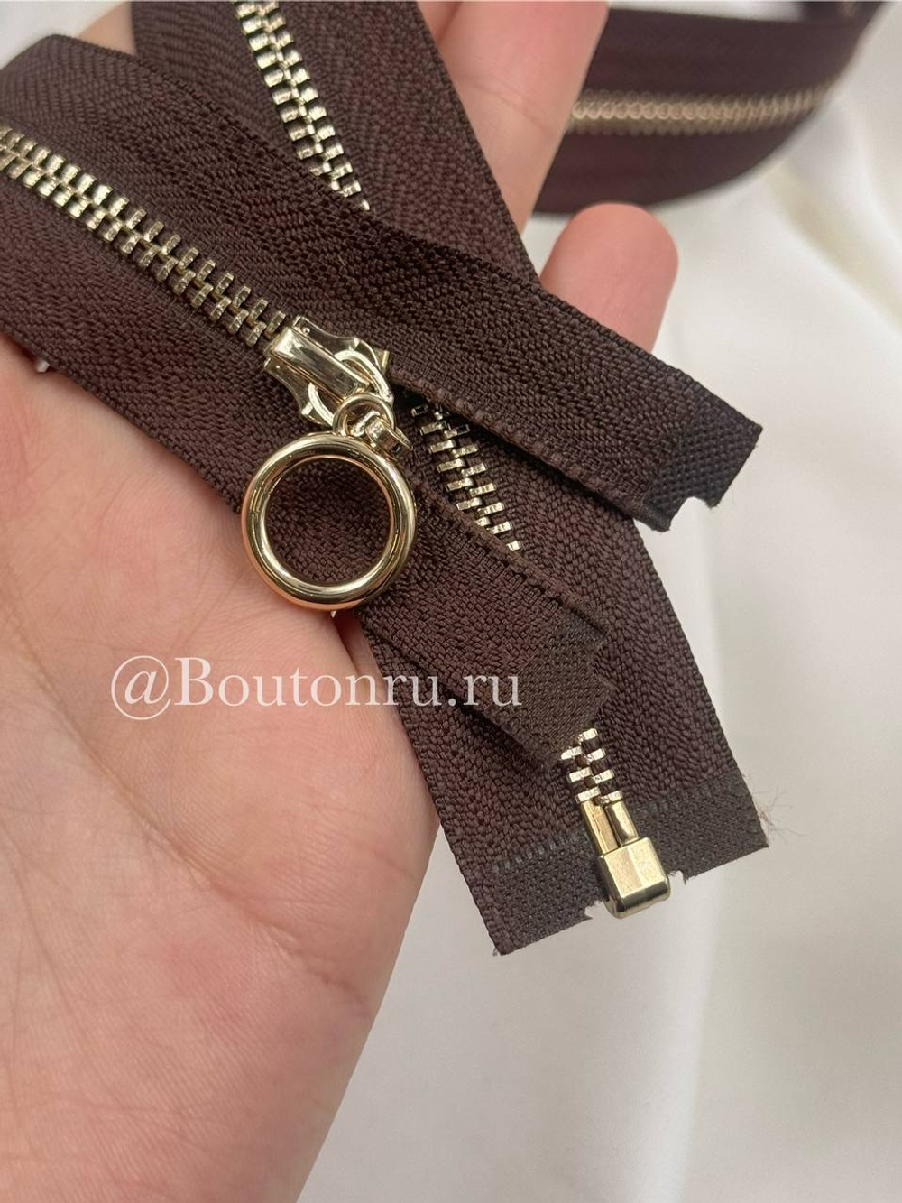 Молния коричневая золото кольцо