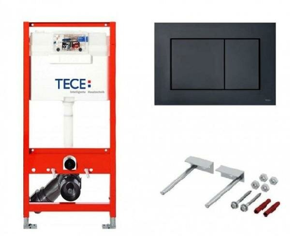 Инсталляция TECE TECEbase для подвесного унитаза с клавишей черный матовый K440407