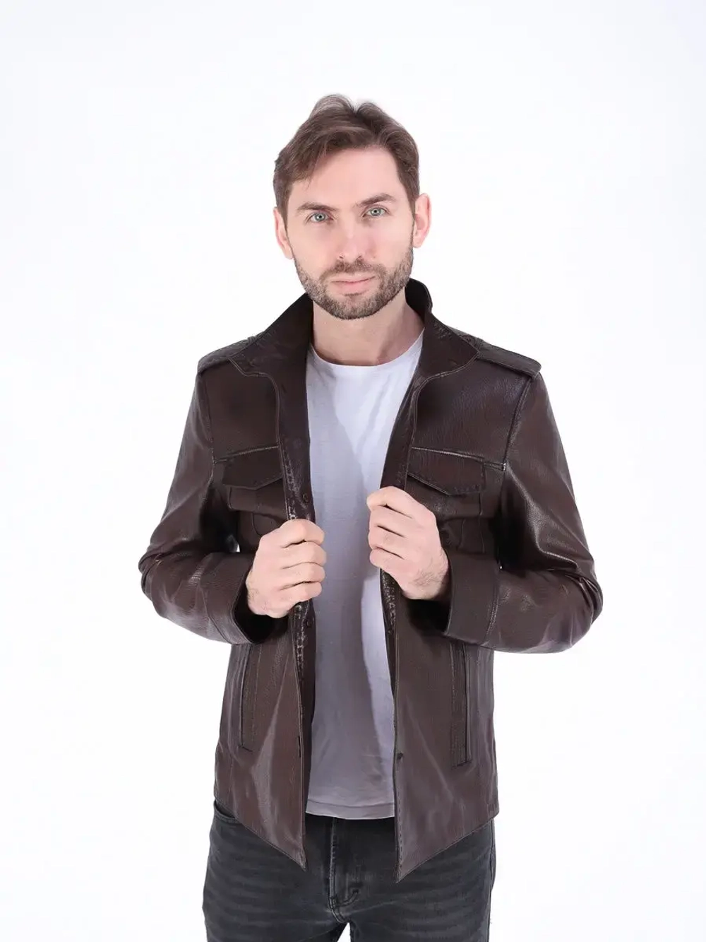 Куртка мужская  из натуральной кожи